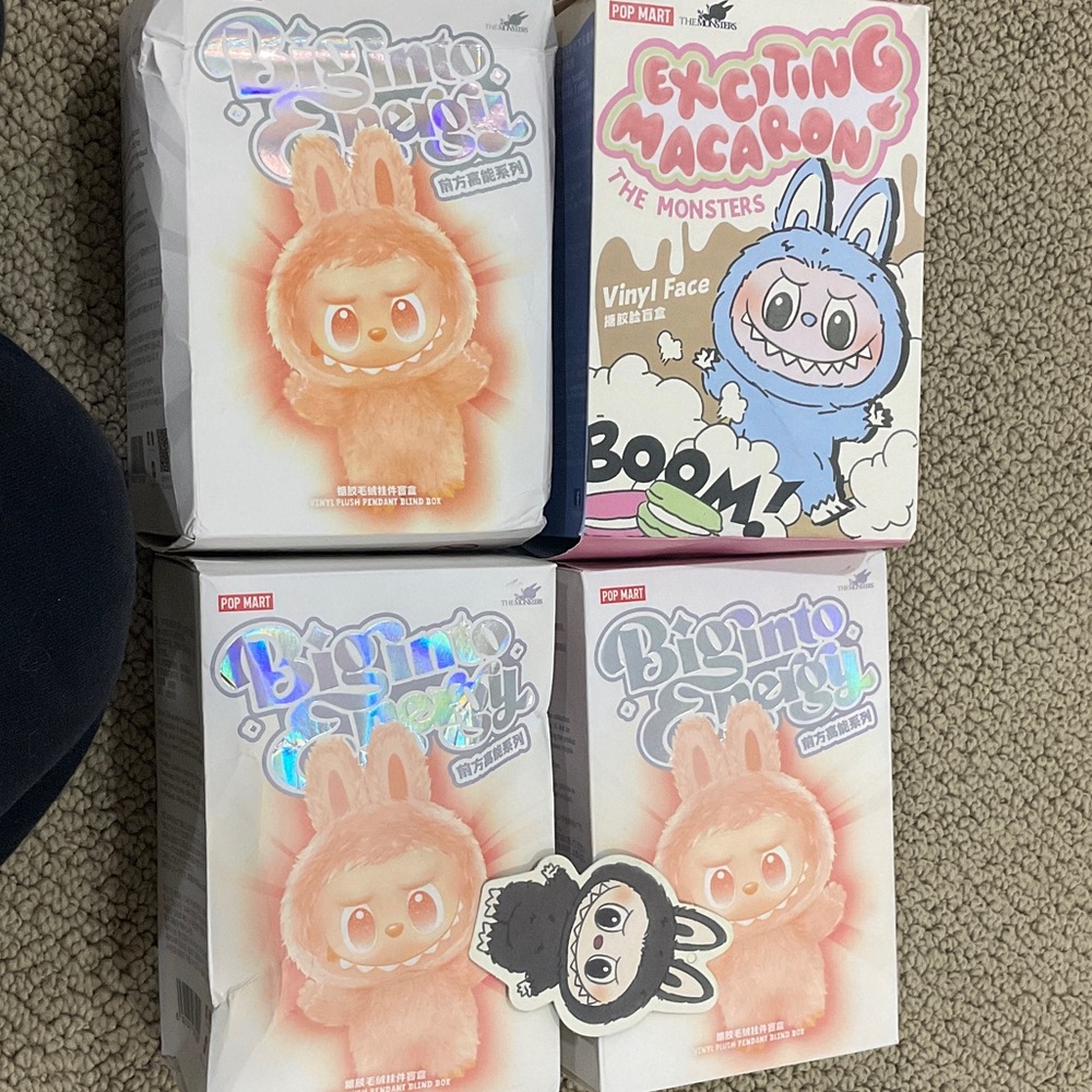 Pop Mart Vinyl Figures. Collectibles. Card fell out of one of these boxes.